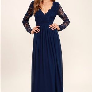 Lulu’s Nagy Blue Formal Dress